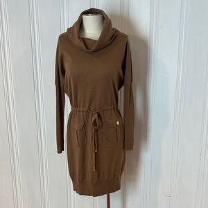 LUISA SPAGNOLI Fine Knit Virgin Wool Tunic Dress – Size L (estimated)